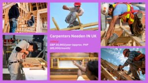 Carpenter Work In UK- Earn PHP 185K Monthly