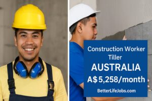 Construction Worker Floor Tiller Needed In Australia