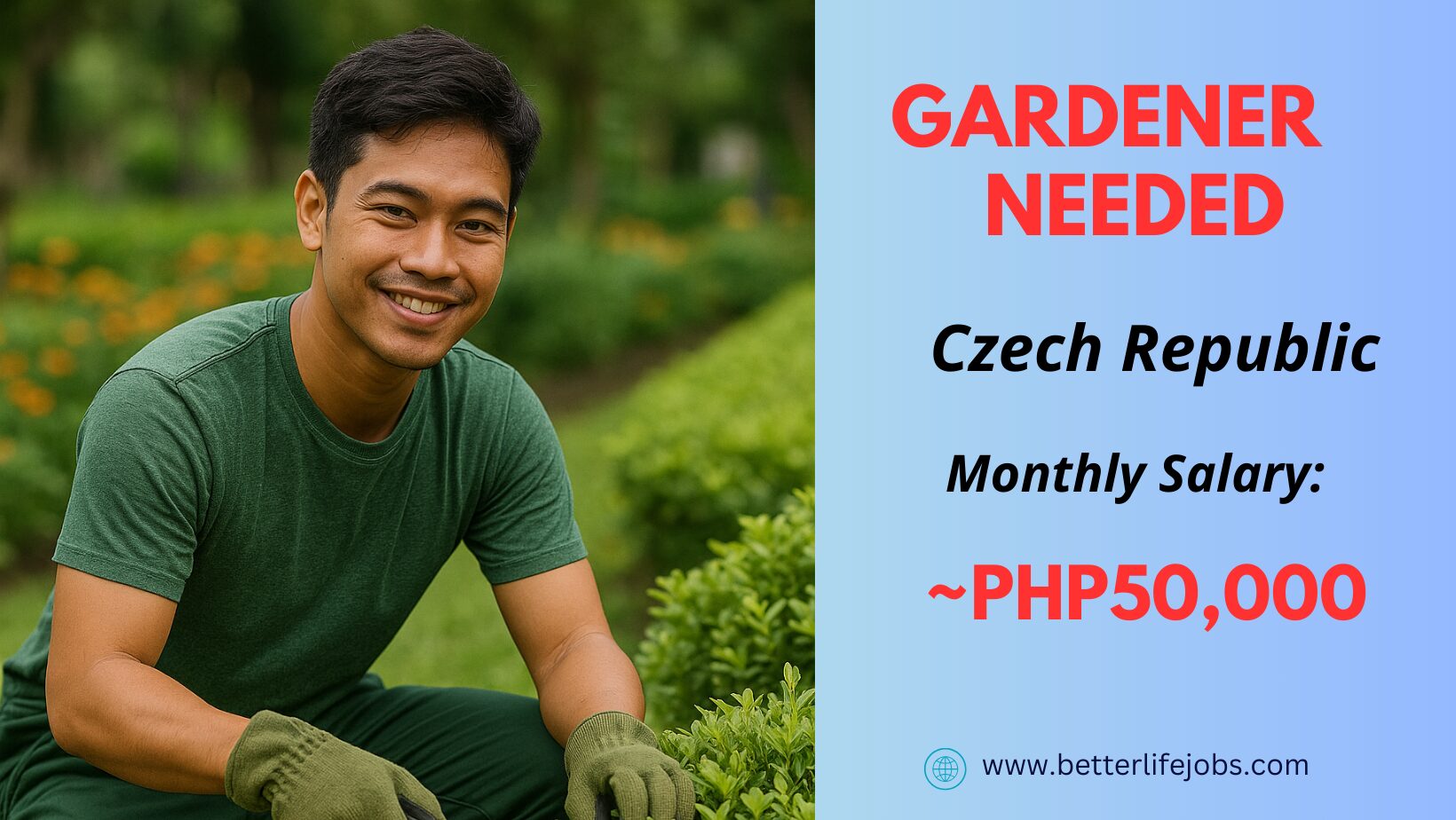 Gardener job Czech Republic 2025