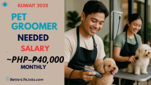 Pet Groomer job kuwait 2025