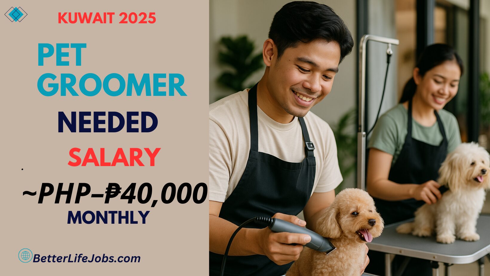 Pet Groomer job kuwait 2025