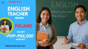 English Teacher job In Poland 2025